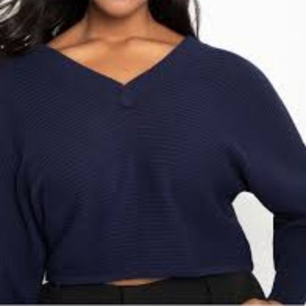 Eloquii V Neck + Back Sweater 18/20